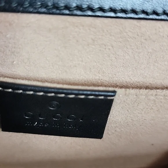 GUCCI Tricolor GG Supreme Canvas And Leather Medium Padlock Shoulder Bag - Picture 16 of 16